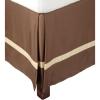 Superior 300 Thread Count 100% Cotton, Hotel Collection, 15 Inch Drop, California King Bed Skirt, Mocha with Honey