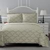 Superior 300 Thread Count Cotton Print Duvet Cover Set Reversible Full/Queen, Maywood Blue(Maywood Grey)