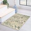 Superior Area Rugs for Bedroom, Farmhouse, Kitchen, Entryway, Laundry Room | Living Room Decor | Mosaic Collection, Chocolate, 2′ 7″ x 8′ Chocolate(Ivory Green)