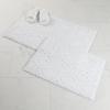 Superior Bath Rug Set, Small Area Rugs for Bathroom, Kitchen Decor, Machine Washable, Non-Slip Bathmat Rug, High-Low Jacquard Mat, Geometric Diamond Accent, Brou Collection, Set of 2, Medium, Ivory(White – Brou)