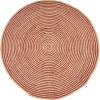 Superior Braided Dyed Jute Handwoven Indoor Area Rug, Jute Floor Decor For Living Room, Hallway, Entry, Dining Room, Bedroom, Office, Apartment, Hand-Woven Modern Farmhouse Rugs, 2′ 6″ x 8′, Navy Blue(Burgundy)