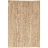 Superior Braided Jute Indoor Outdoor Area Rug, Jute Floor Decor for Patio, Pool Deck, Living Room, Dining Room, Bedroom, Office, Dorm, Kitchen, Entry, Modern Farmhouse Rugs, 5′ x 8′, Natural Tan(Natural Tan – Z)
