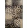Superior Bristol Collection Area Rug, 8mm Pile Height with Jute Backing, Chic Geometric Damask Patchwork Design, Fashionable and Affordable Woven Rugs – 4′ x 6′ Rug, Beige & Brown(Beige-brown – Z)