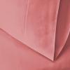 Superior Cotton Blend 600 Thread Count Pillowcases, Cotton Rich Pillow Case 2 Pack, Solid Pillow Covers, Everyday Comfort Basics, Bedding Essentials, Bed Accents, Set of 2, Standard Size, White(Blush)