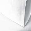 Superior Cotton Blend 600 Thread Count Pillowcases, Cotton Rich Pillow Case 2 Pack, Solid Pillow Covers, Everyday Comfort Basics, Bedding Essentials, Bed Accents, Set of 2, Standard Size, White(White)