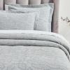 Superior Cotton Fleur De Lis Bedspread Set, Warm Blankets, All-Season Bedding, Bedroom Decor, Decorative Boho Medallion Coverlet, Includes 1 Bedspread, 2 Pillow Shams, Full, Peach(Grey)