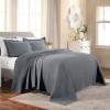 Superior Cotton Fleur De Lis Bedspread Set, Warm Blankets, All-Season Bedding, Bedroom Decor, Decorative Boho Medallion Coverlet, Includes 1 Bedspread, 2 Pillow Shams, Full, Peach(Grey 03)
