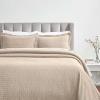 Superior Cotton Fleur De Lis Bedspread Set, Warm Blankets, All-Season Bedding, Bedroom Decor, Decorative Boho Medallion Coverlet, Includes 1 Bedspread, 2 Pillow Shams, Full, Peach(Beige 01)