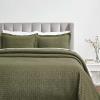 Superior Cotton Fleur De Lis Bedspread Set, Warm Blankets, All-Season Bedding, Bedroom Decor, Decorative Boho Medallion Coverlet, Includes 1 Bedspread, 2 Pillow Shams, Full, Peach(Olive Green)
