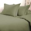 Superior Egyptian Cotton 1500 TC Duvet Cover Set – Luxurious Comforter Covers, Soft Bedding Essentials, Secure Button Closure, Includes 1 Duvet Cover & 2 Shams, King/California King, Black(Sage – Z)