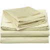 Superior Egyptian Cotton 4 Piece Sheet Set, 650 Thread Count, Eco-Friendly, Sustainable Sheets, Ultra-Soft Basics, Solid, Deep Pocket Fitted Sheet, Flat Sheet, Pillowcases, King, White(Moss)