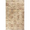 Superior Folk Diamond Rustic Eclectic Bohemian Power-Loomed Indoor Area Rug, 3′ x 5′, Red(Ivory Red)