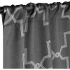 Superior Imperial Trellis Quality Soft, Insulated, Thermal, Woven Blackout Grommet Printed Curtain Panel Pair (Set Of 2) 52″ x 108″ – Navy Blue(Charcoal)