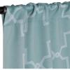 Superior Imperial Trellis Quality Soft, Insulated, Thermal, Woven Blackout Grommet Printed Curtain Panel Pair (Set Of 2) 52″ x 108″ – Navy Blue(Slate)
