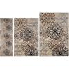Superior Indoor Area Rug, Jute Backed, Perfect for Entryway, Office, Living/Dining Room, Bedroom, Kitchen, Hardwood Floor, Floral Scroll Decor, Leigh Collection, 5′ x 8′, Multi-Colored(Multi-colored)
