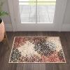 Superior Indoor Area Rug, Jute Backed, Perfect for Entryway, Office, Living/Dining Room, Bedroom, Kitchen, Hardwood Floor, Floral Scroll Decor, Leigh Collection, 8′ x 10′, Multi-Colored(Gold)