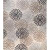 Superior Indoor Area Rug, Jute Backed, Perfect for Entryway, Office, Living/Dining Room, Bedroom, Kitchen, Hardwood Floor, Floral Scroll Decor, Leigh Collection, 5′ x 8′, Multi-Colored(Beige)