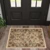Superior Indoor Area Rug, Jute Backed Rugs for Bedroom, Living/Dining Room, Office, Kitchen, Traditional Floral Scroll Floor Decor, Heritage Collection, Ivory, 9′ x 12′(Ivory)