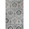Superior Indoor Area Rug, Jute Backing, Modern Aesthetic, Vintage Floral Oriental Rugs, Home Decor for Entry, Dining, Kitchen, Augusta Collection, 8′ x 8′, Beige/Brown(Deep Royal)