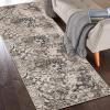 Superior Indoor Area Rug, Jute Backing, Modern Plush Rugs for Entryway, Living Room, Kitchen Floors, Bedroom, Hallway, Office Floor Cover, Abstract Rugs, Cobblestone Collection,4′ x 6′, Brown Beige(Deep Royal)