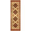 Superior Indoor Area Rug, Jute Backing, Traditional Medallion Rugs for Entry, Kitchen Floors, Plush Floor Cover, Floral Scroll Border Rug, Kensington Collection, 3′ x 5′, Brown(Ivory)