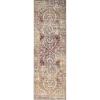 Superior Indoor Area Rug, Jute Backing for Kids or Pets, Entryway, Living Room, Kitchen, Dorm, Bedroom, Hallway, Plush Rugs, Vintage Abstract Medallion, Salford Collection, 9′ x 12′, Maroon(Maroon)