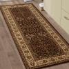 Superior Indoor Area Rug or Runner, Jute Backing, Traditional Floral Scroll Medallion, Ideal for Entryway, Living Room, Kitchen, Bedroom, Hallway, Floor Cover, Astral Collection, 2′ 7″ x 8′, Beige Red(Beige Red)
