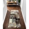 Superior Indoor Area Runner, Jute Backed, Perfect for Hallway, Entryway, Office, Living/Dining Room, Bedroom, Kitchen, Floor, Modern Floral Decor, Pastiche Collection, 2′ 7″ x 10′, Beige