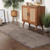 Superior Indoor Large Shag Area Rug with Non-Skid Foam Backing, Ultra-Soft, Fluffy Shaggy Rugs for Living Room, Bedroom, Office, Dining, Home Floor Decor, California Collection, Warm Stone, 2′ 7″ X 8′