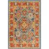 Superior Indoor Non-Slip Area Rug or Runner, Geometric Home Floor Decor, Bedroom, Entryway, Office, Dining, Kitchen, Living Room Accent, Foam Backed Rugs, Hadar Collection, 2′ x 3′, Blue(Light Blue)