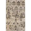 Superior Indoor Non-Slip Runner Rug, Modern Overdyed Machine Washable Rugs, Home Floor Decor For Entryway, Office, Bedroom, Living/Dining, Kitchen, Angeles Collection, Green-Beige, 2′ 7″ x 8′(Beige)