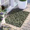 Superior Indoor/ Outdoor Small Area Rug, Contemporary Home Floor Decor, Patio, Entryway, Porch, Kitchen, Dining Room, Living, Office, Jute Backed, Aldaine Collection, 2′ x 3′, Teal
