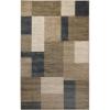 Superior Indoor Runner Rug, Jute Backing, Home Decor for Bedroom, Living Room, Office, Kitchen, Hallway, Floor Cover, Patchwork, Color Block, Plush, Clifton Collection, 2′ 7″ x 10′, Multi Color(Grey-brown)