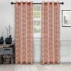Superior Jackson Stripe Sheer Curtains, Window Accents, Perfect for Natural Light, with Rod Pockets or Grommets, Modern, Transtitional, Rustic, Bohemian, Curtain Set of 2 Panels, 52″ X 108″, Taupe(Rust)