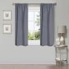 Superior Linen Textured Blackout Curtain Set of 2, Thermal Insulated Panel Pair with Grommet Top Header, Classic Natural Look Room Darkening Drapes, Available in 4 Lengths – Cream, 52”x84” each(Charcoal)