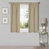 Superior Linen Textured Blackout Curtain Set of 2, Thermal Insulated Panel Pair with Grommet Top Header, Classic Natural Look Room Darkening Drapes, Available in 4 Lengths – Cream, 52”x84” each(Frosted Almond)