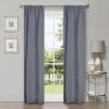 Superior Linen Textured Blackout Curtain Set of 2, Thermal Insulated Panel Pair with Grommet Top Header, Classic Natural Look Room Darkening Drapes, Available in 4 Lengths – Cream, 52”x108” each(Charcoal)