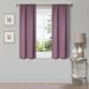 Superior Linen Textured Blackout Curtain Set of 2, Thermal Insulated Panel Pair with Grommet Top Header, Classic Natural Look Room Darkening Drapes, Available in 4 Lengths – Cream, 52”x108” each(Wisteria)