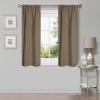 Superior Linen Textured Blackout Curtain Set of 2, Thermal Insulated Panel Pair with Grommet Top Header, Classic Natural Look Room Darkening Drapes, Available in 4 Lengths – Cream, 52”x108” each(Coriander)
