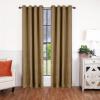 Superior Linen Textured Blackout Curtain Set of 2, Thermal Insulated Panel Pair with Grommet Top Header, Classic Natural Look Room Darkening Drapes, Available in 4 Lengths – Cream, 52”x84” each(Acorn)