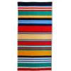 Superior Luxurious 100% Cotton Beach Towels, Oversized 34″ x 64″, Soft Velour Cotton and Absorbent Cotton Terry, Thick and Plush Striped Beach Towels – Multicolored Stripes(Multicolor)