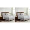 Superior Melange Flannel Cotton Sheet Set, Ultra-Soft Brushed Sheets, Modern, Farmhouse Bedding, Basics, Includes; Flat Sheet, Elastic Deep Pocket Fitted Sheet, Pillowcases, King, Fig Plum(Charcoal)