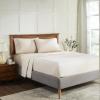 Superior Melange Flannel Cotton Sheet Set, Ultra-Soft Brushed Sheets, Modern, Farmhouse Bedding, Basics, Includes; Flat Sheet, Elastic Deep Pocket Fitted Sheet, Pillowcases, King, Fig Plum(Beige)