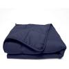 imageSuperior Microfiber Weighted Blanket Perfect for Adults Heavy Blankets Warm Cozy Comfy Bedding Bedroom Couch Throw Blankets for Lounging Modern Quilted Blanket 48quot x 72quot 15 Pounds BlackNavy Blue