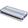Superior Oversized 2-Piece Beach Towel Set – Quick Drying Cotton Beach Towels, Cape May Striped Summer Towel for Beach, Pool, and Jacuzzi Swim Towel for Kids and Adults 34″ x 64″, Pear(Dusky Blue)