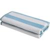 Superior Oversized 2-Piece Beach Towel Set – Quick Drying Cotton Beach Towels, Cape May Striped Summer Towel for Beach, Pool, and Jacuzzi Swim Towel for Kids and Adults 34″ x 64″, Pear(Aero Blue)