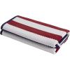 Superior Oversized 2-Piece Beach Towel Set – Quick Drying Cotton Beach Towels, Cape May Striped Summer Towel for Beach, Pool, and Jacuzzi Swim Towel for Kids and Adults 34″ x 64″, Pear(Checkered – Navy Blue)
