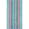 Superior Oversized 2-Piece Beach Towel Set – Quick Drying Cotton Beach Towels, Cape May Striped Summer Towel for Beach, Pool, and Jacuzzi Swim Towel for Kids and Adults 34″ x 64″, Pear(Aqua)