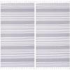 Superior Oversized Cotton Beach Towel for Adults and Kids, Quick Drying Towels for Pool, Spa, Resort, Hotel, Camping, Travel, Super Absorbent, Striped with Tassels, Tropical Cabana Collection, Black(Grey)