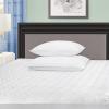 Superior Quilted Mattress Pad Protector Cover, Hypoallergenic, Soft Quilted Microfiber Fabric, Fully Elasticized Deep Pocket Skirt Accommodates 16-inch Mattress, White, Twin Size(White – Z)